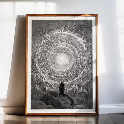 Affiche – L’Empyrée, la rose céleste du paradis (Paradiso XXXI)