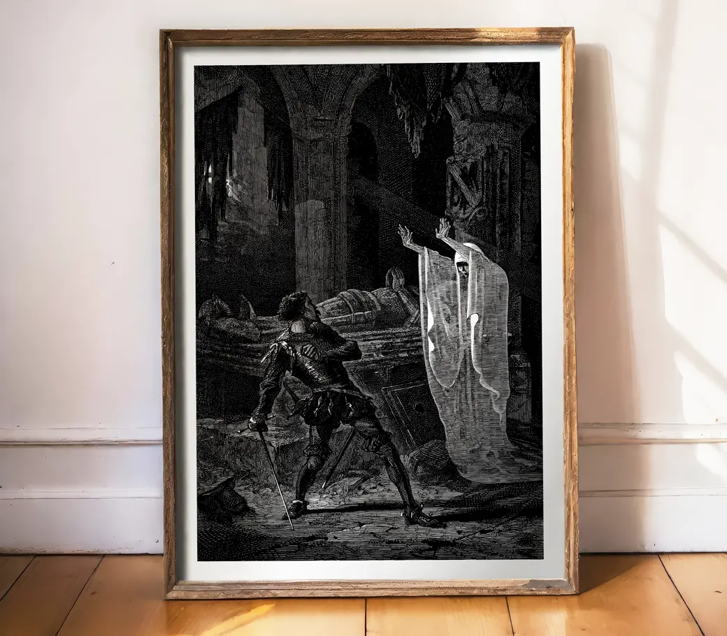 Affiche – Les Spectres (Ghost and Knight) (d'après Amédée Guillemin, 1868)