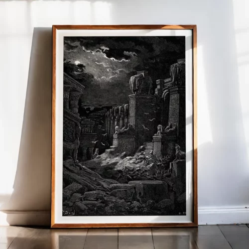 Affiche – Babylone en ruines (Gustave Doré, 1866)