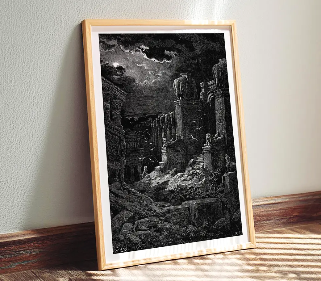 Affiche – Babylone en ruines (Gustave Doré, 1866) – Image 3