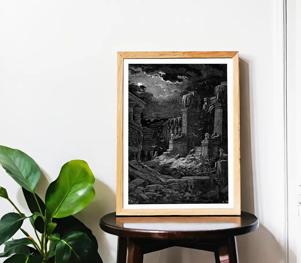 Affiche – Babylone en ruines (Gustave Doré, 1866) – Image 2