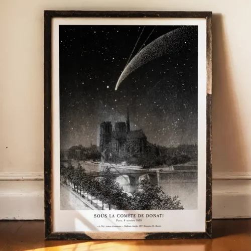 Affiche – La comète de Donati (Guillemin, 1877)