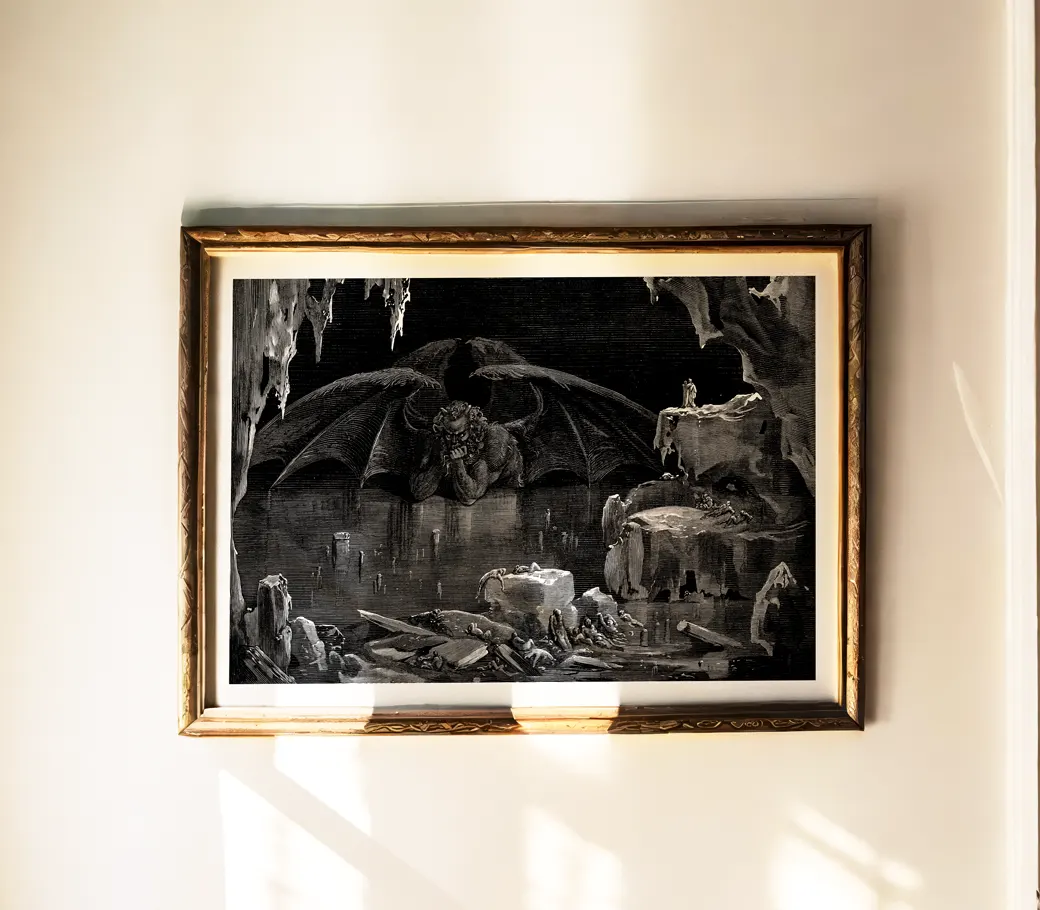 Affiche – Satan prisonnier des glaces (Gustave Dore, 1861)
