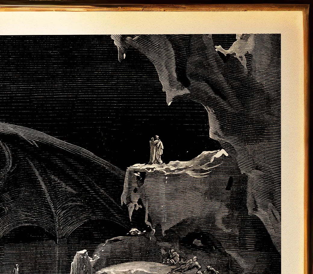 Affiche – Satan prisonnier des glaces (Gustave Dore, 1861) – Image 2