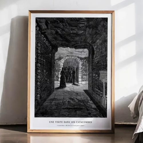 Affiche – Une visite dans les catacombes (Le Journal Illustré, 1876)