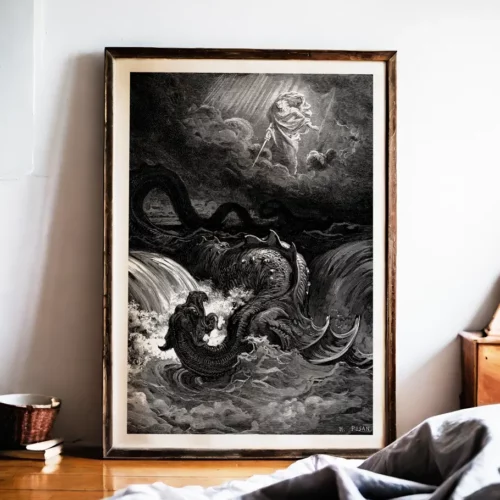 Affiche – La Destruction du Léviathan (Gustave Doré, 1866)
