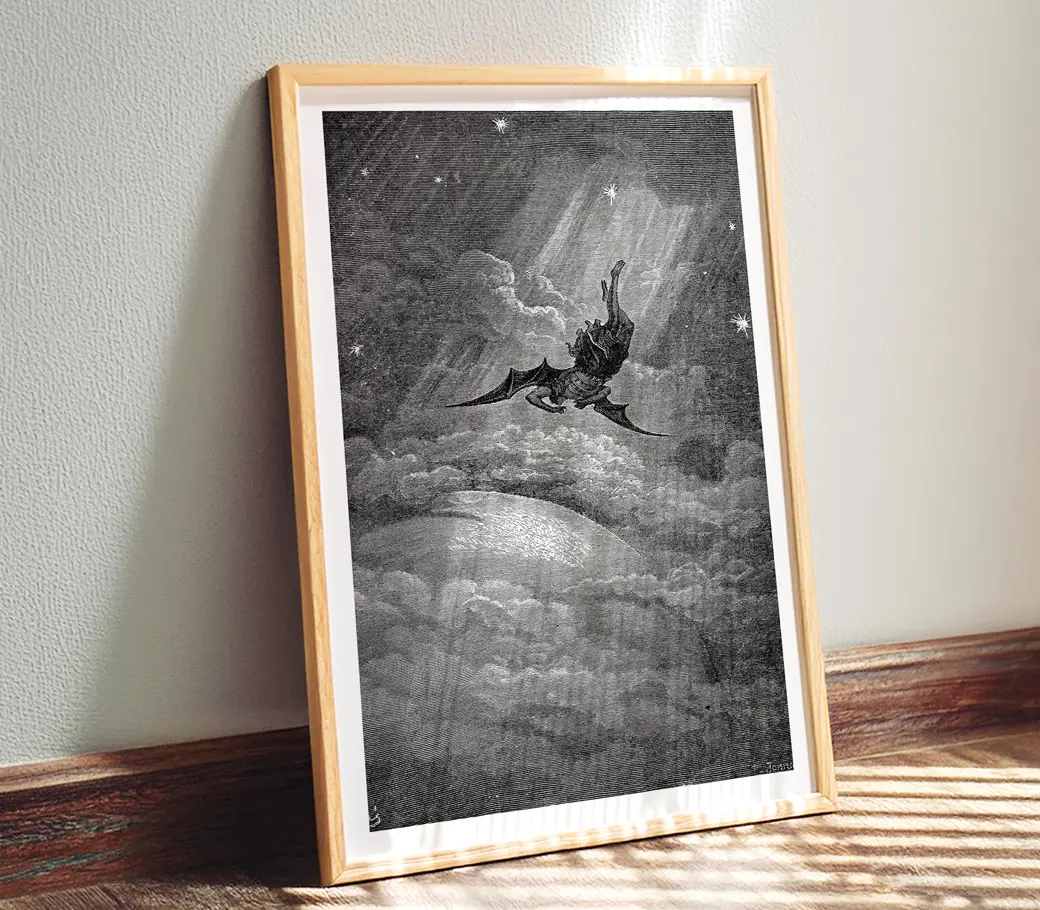 Affiche – La Chute de Satan (Gustave Doré, 1866) – Image 3