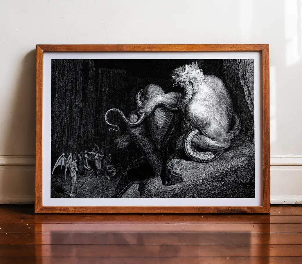 Affiche – Minos, juge des Enfers (Gustave Dore, 1861) – Image 3