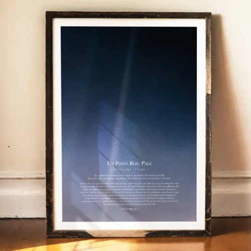 Affiche – Pale Blue Dot, Voyager 1 / Carl Sagan