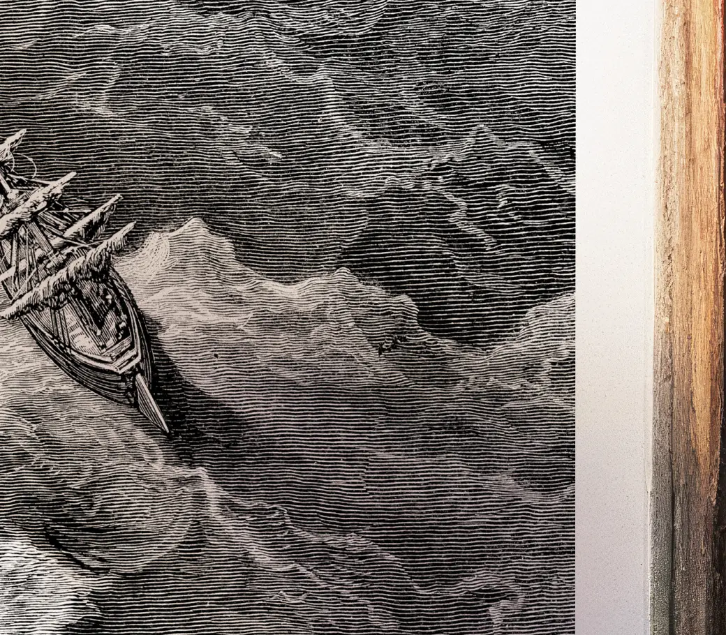 Affiche – The Rime of the Ancient Mariner : Le navire et la tempête (Gustave Doré, 1876) – Image 2