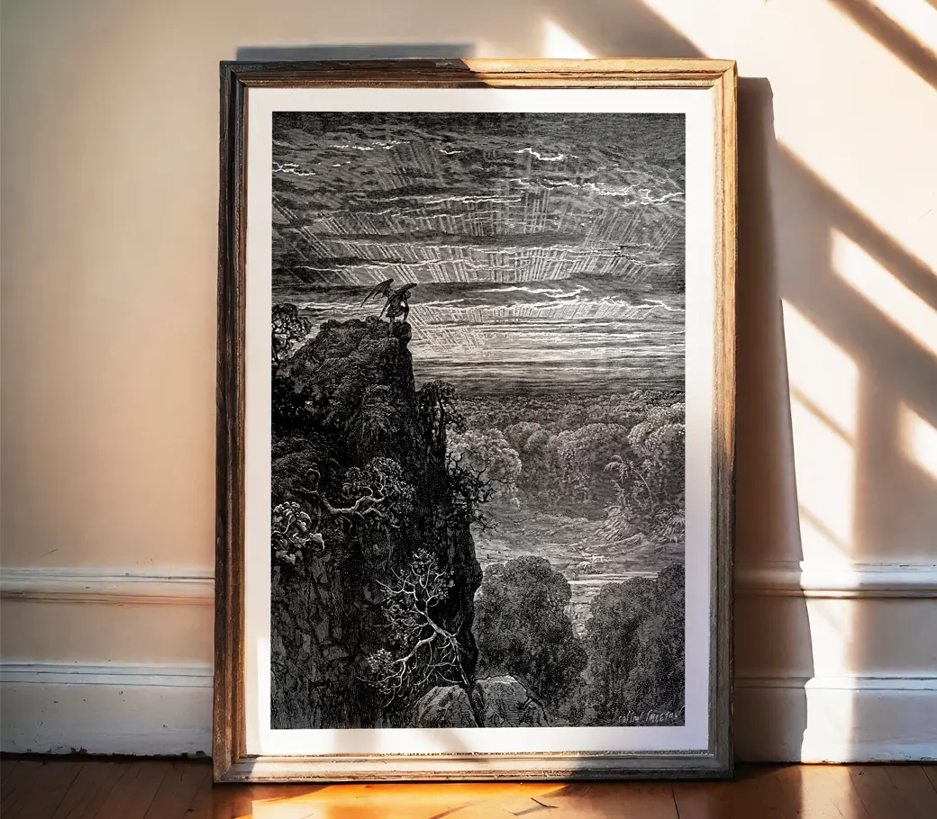 Affiche – Satan contemple l’Éden (Gustave Doré, 1866)