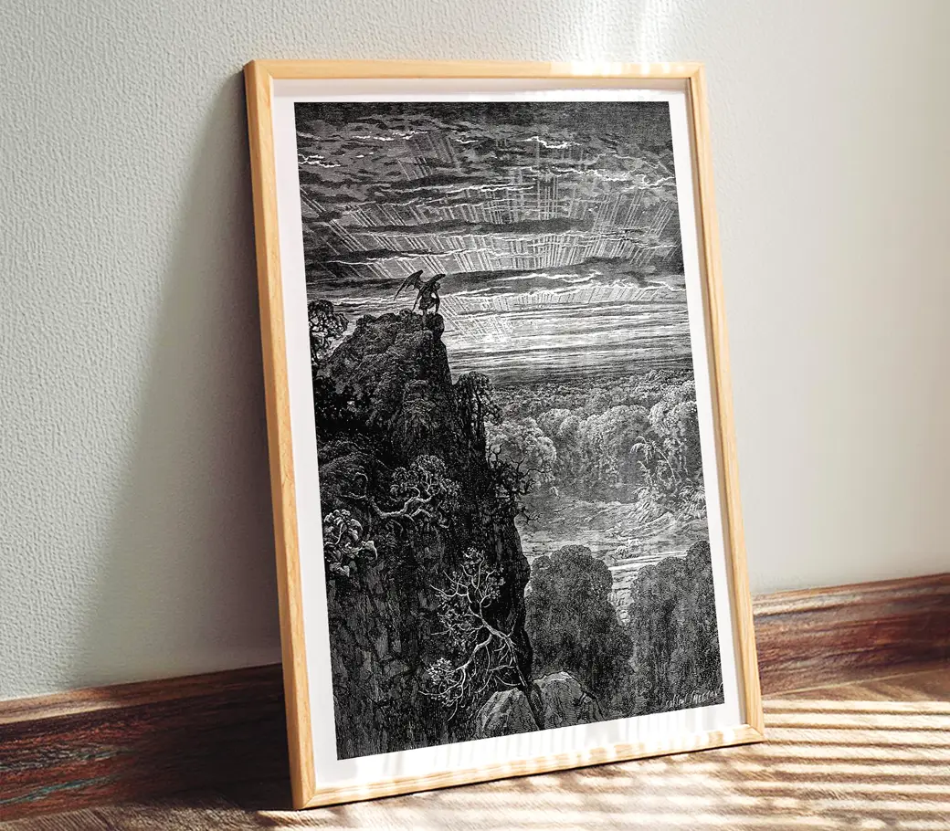 Affiche – Satan contemple l’Éden (Gustave Doré, 1866) – Image 3