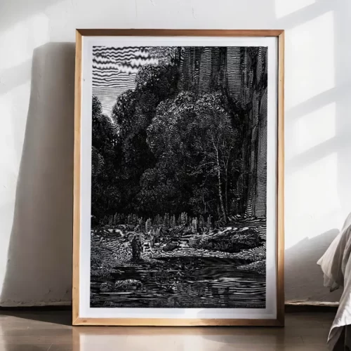 Affiche – Les âmes des repentis tardifs (Gustave Doré, 1868)