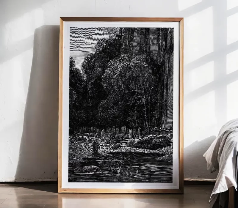 Affiche – Les âmes des repentis tardifs (Gustave Doré, 1868)