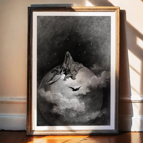 Affiche – La Mort et le Corbeau (Gustave Doré, 1884)