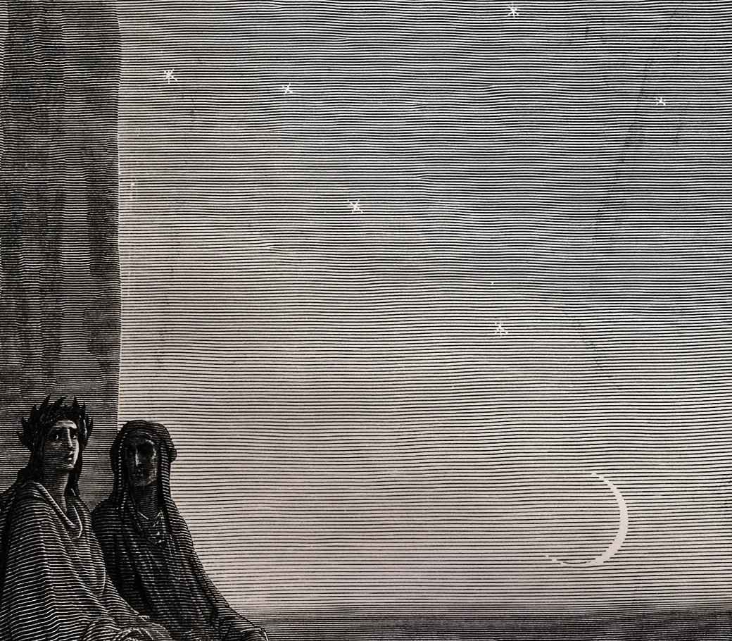 Affiche – Dante : Le crépuscule au Purgatoire (Gustave Doré, 1868) – Image 5