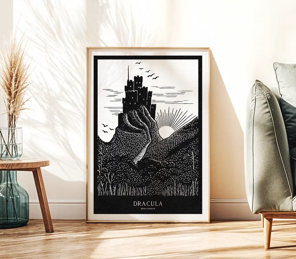 Affiche – Dracula de Bram Stoker : Couverture de la 1ʳᵉ édition américaine (1899) – Image 3