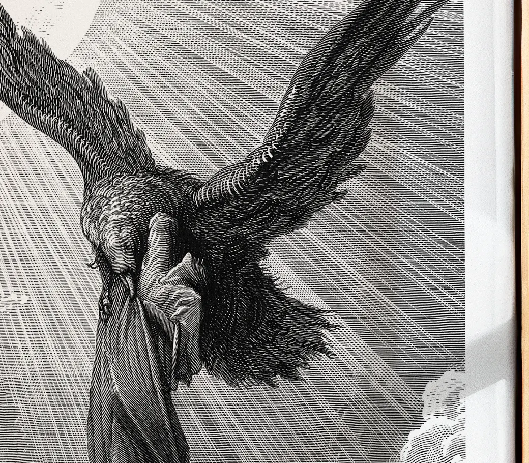 Affiche – Dante : L’aigle emporte Dante en rêve (Gustave Doré, 1868) – Image 5
