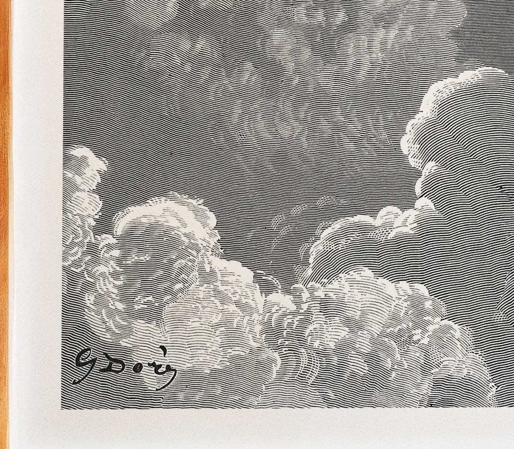 Affiche – Dante : L’aigle emporte Dante en rêve (Gustave Doré, 1868) – Image 4