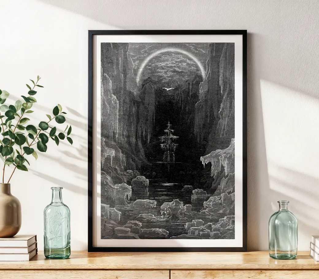 Affiche – The Rime of the Ancient Mariner : L’apparition de l’Albatros (Gustave Doré, 1876) – Image 3