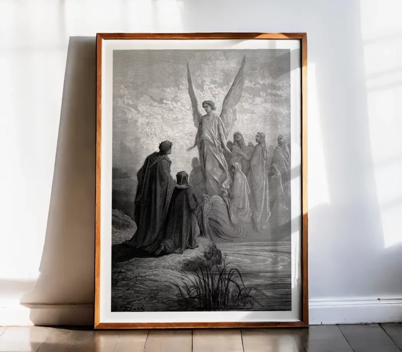 Affiche – Dante : Le bateau des âmes (Gustave Doré, 1868)