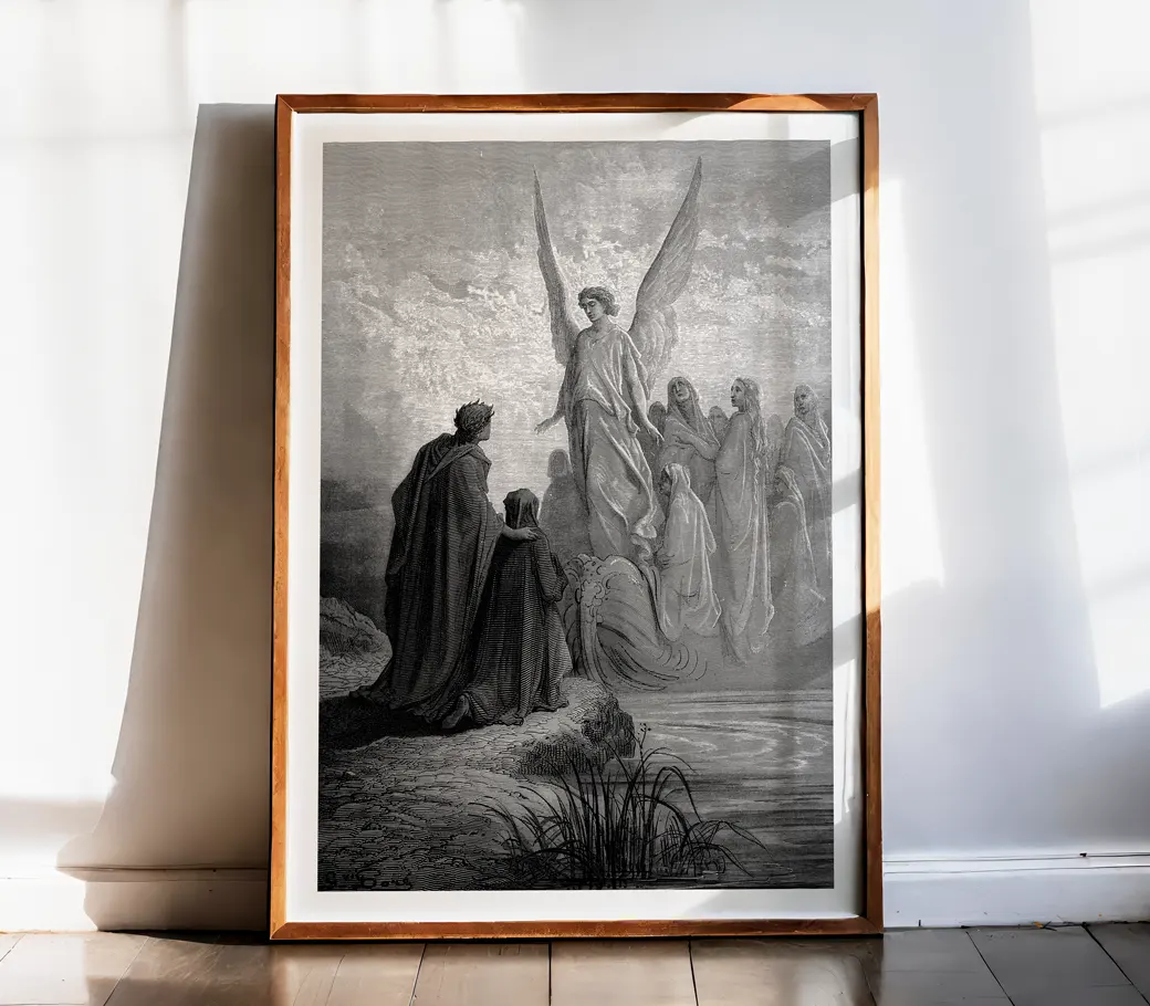 Affiche – Dante : Le bateau des âmes (Gustave Doré, 1868)
