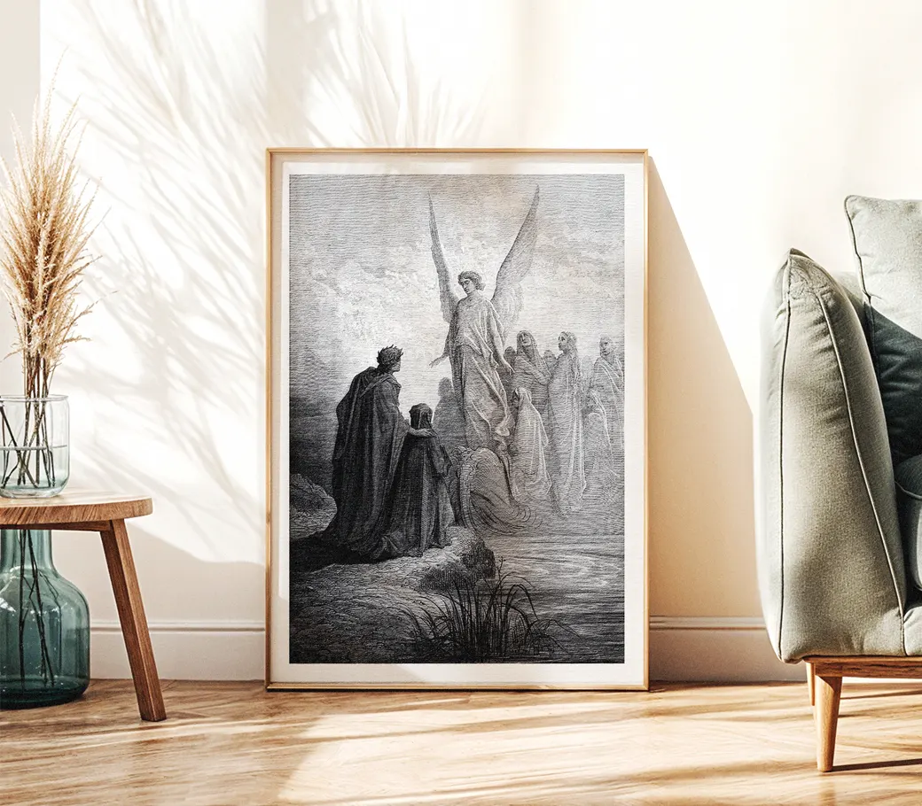 Affiche – Dante : Le bateau des âmes (Gustave Doré, 1868) – Image 3