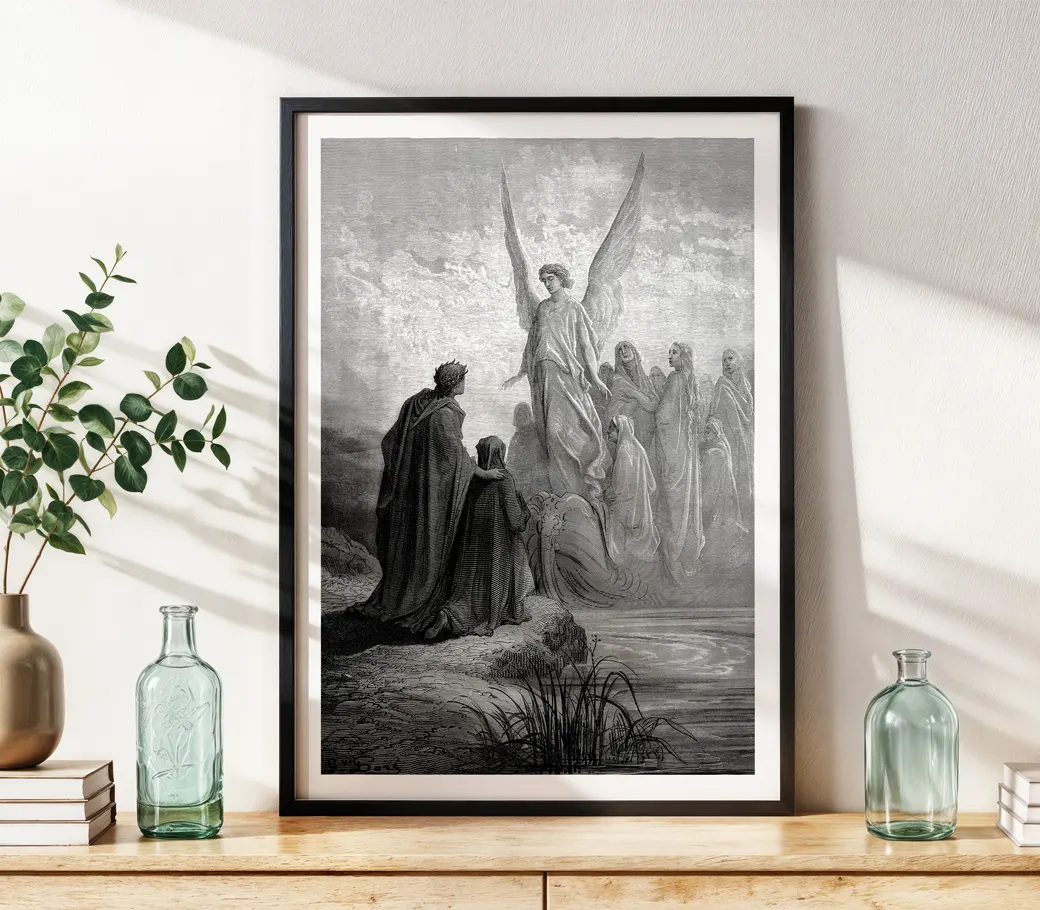 Affiche – Dante : Le bateau des âmes (Gustave Doré, 1868) – Image 4